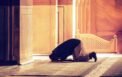 the muslim prayer for god in the mosque